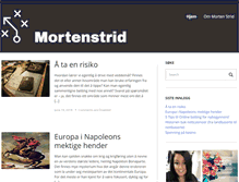 Tablet Screenshot of mortenstrid.no